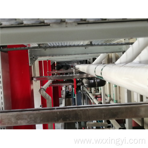 Plating line piping system air or wind supply